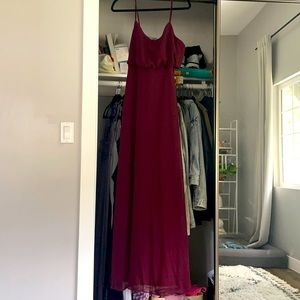 Birdy Grey Burgundy Maxi Dress